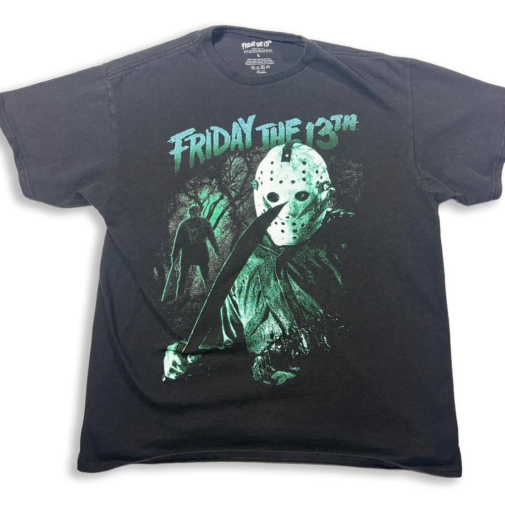 Friday the 13th Jason Voorhees Size Large Horror Movie Graphic T-Shirt Unisex